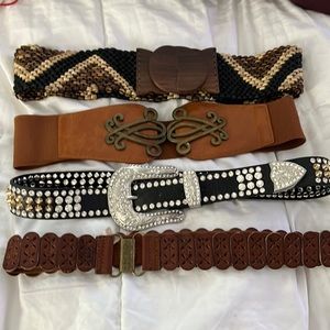 Belts!  Group of 4 belts all in small/medium size.